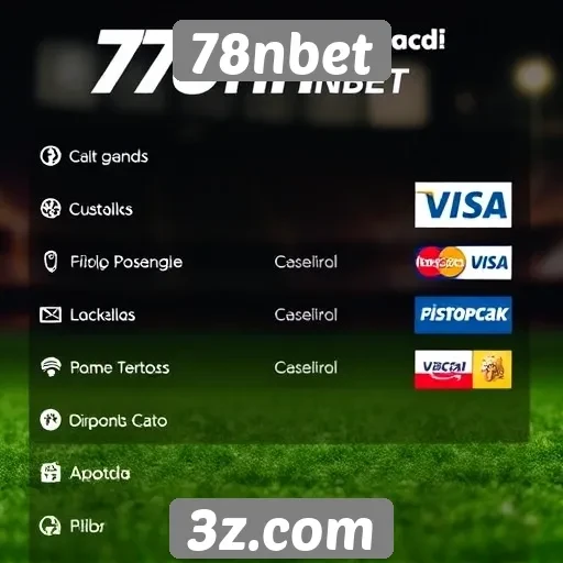 Métodos de pagamento aceitos no 78nbet