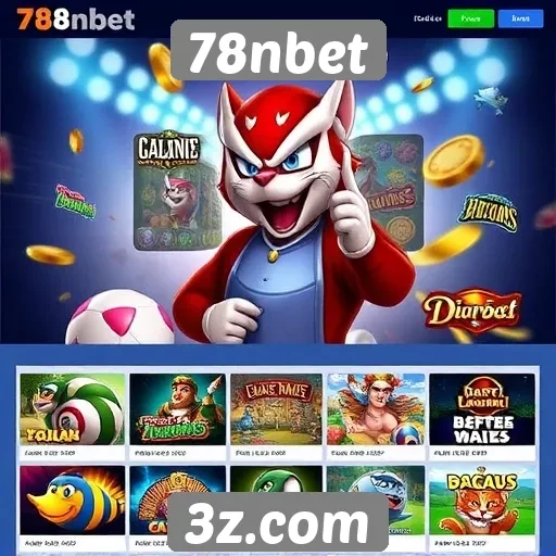 Variedade de jogos disponíveis na plataforma 78nbet